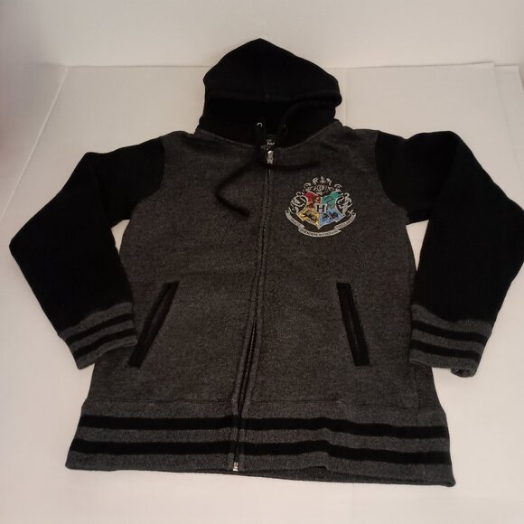 Harry Potter Hoodie Dark Gray and Black Draco Shield Adult Size S - Picture 16 of 16